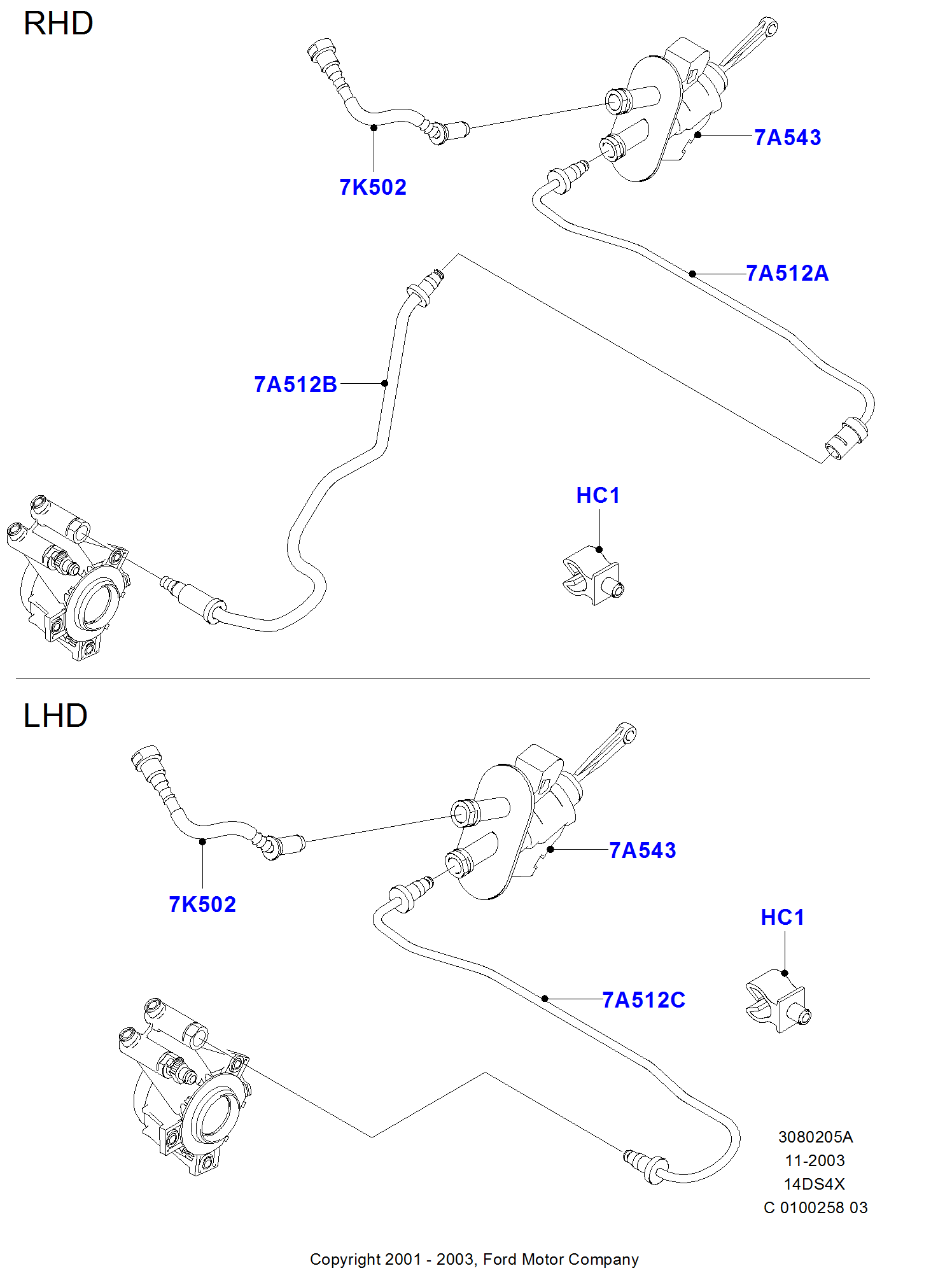 Clutch Master And Slave Cylinders FORD Fiesta 0108 / Fusion 0112 (CBK)