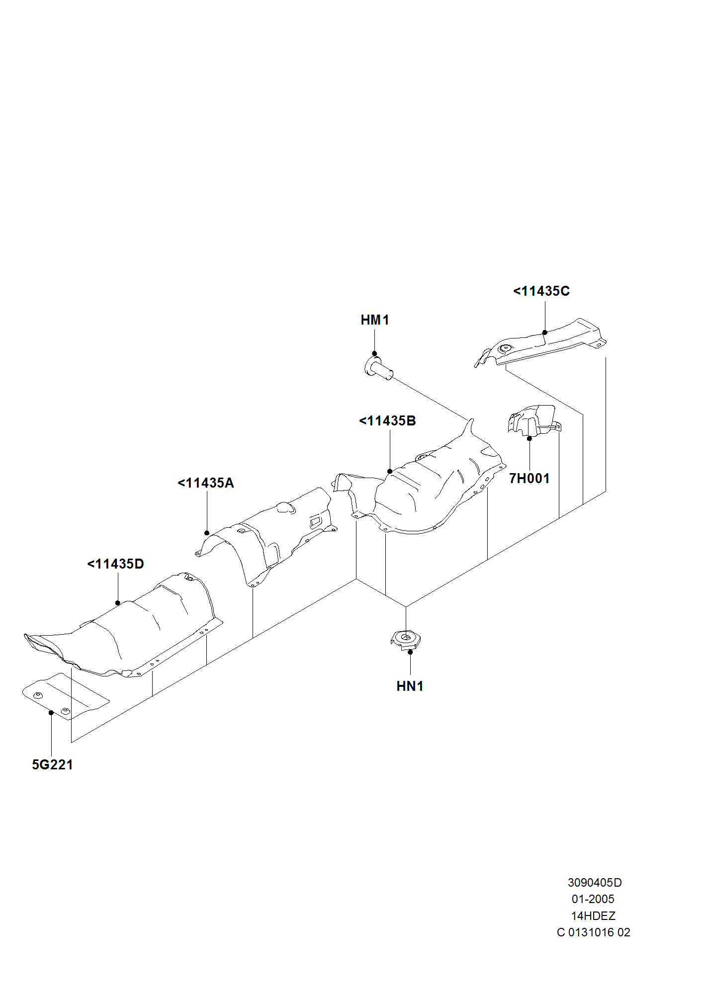 Heat Shields - Exhaust System FORD Focus 04-08/Focus C-MAX 03-07 (CAP)