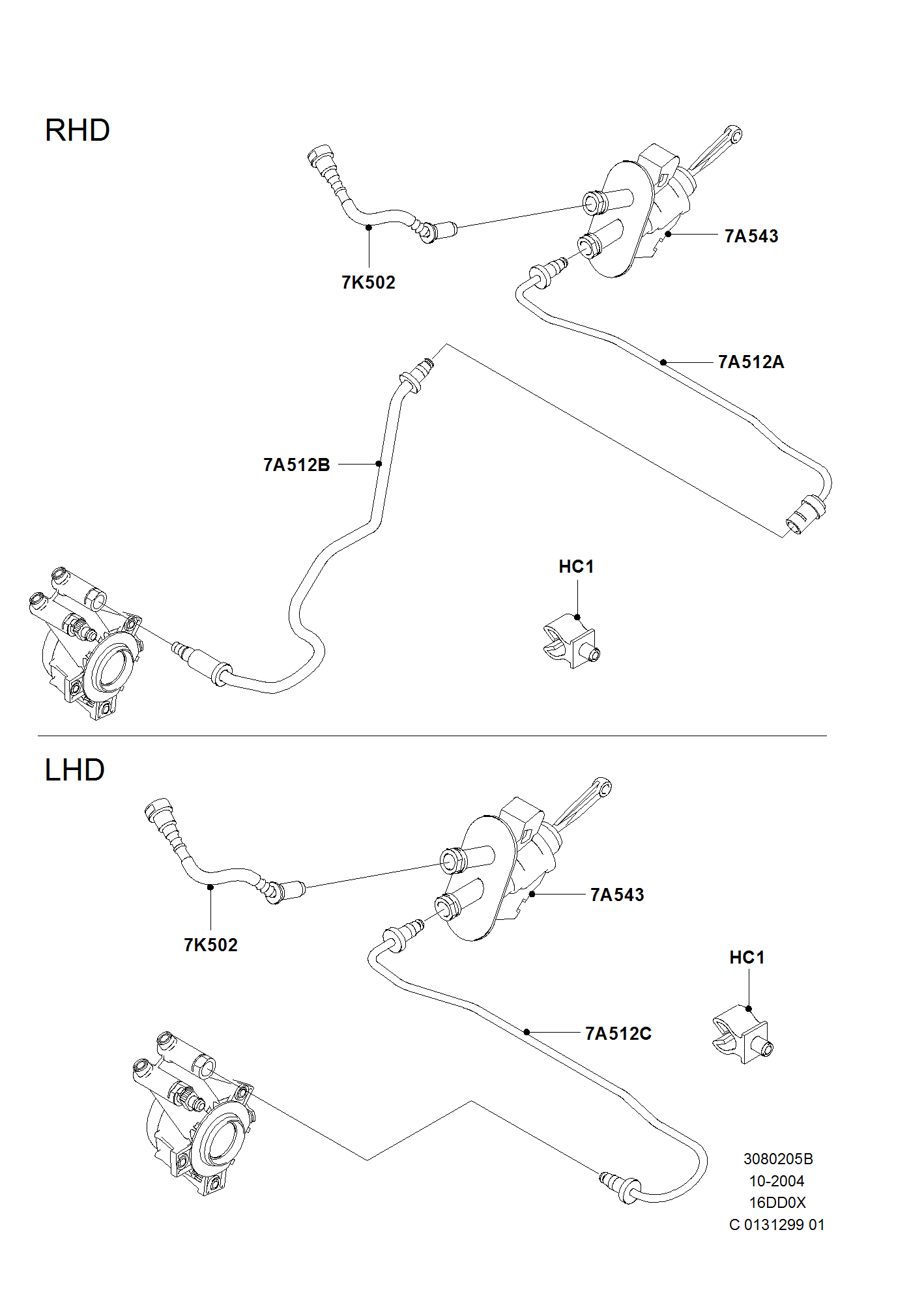 Geber- und Nehmerzylinder Kupplung FORD Fiesta 01-08 / Fusion 01  