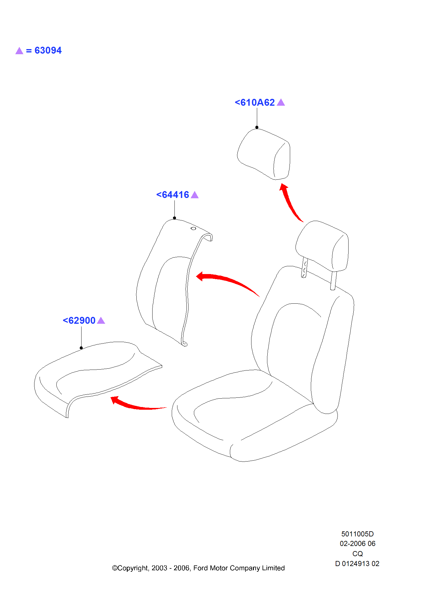 Front Seat Covers FORD KA 19962008 (CCQ)
