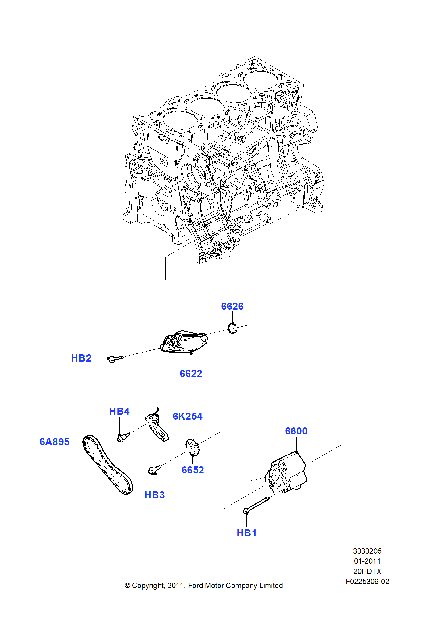 Oil Pump FORD Explorer 2011 (TUB)
