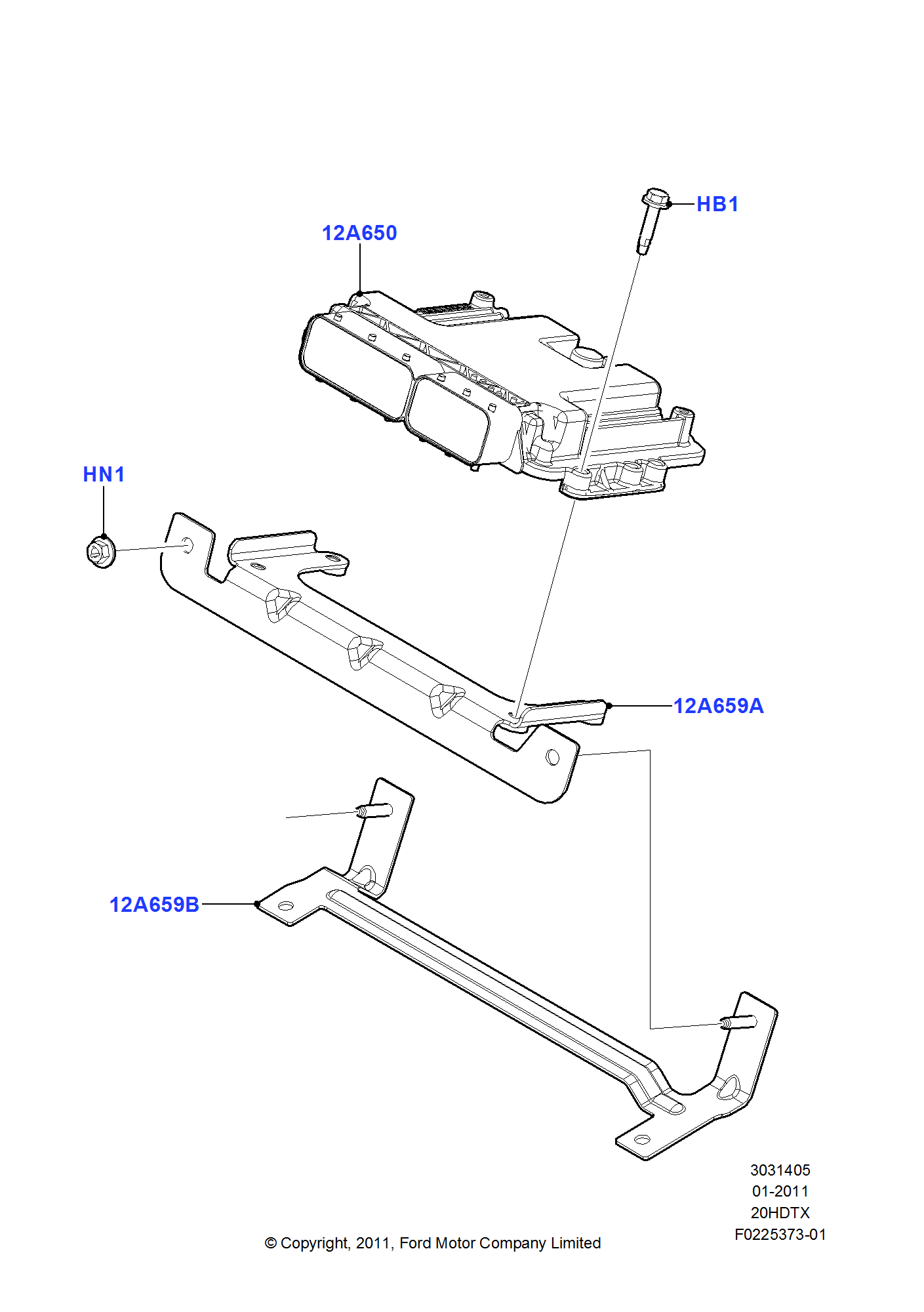 Engine Modules And Sensors FORD Explorer 2011 (TUB)