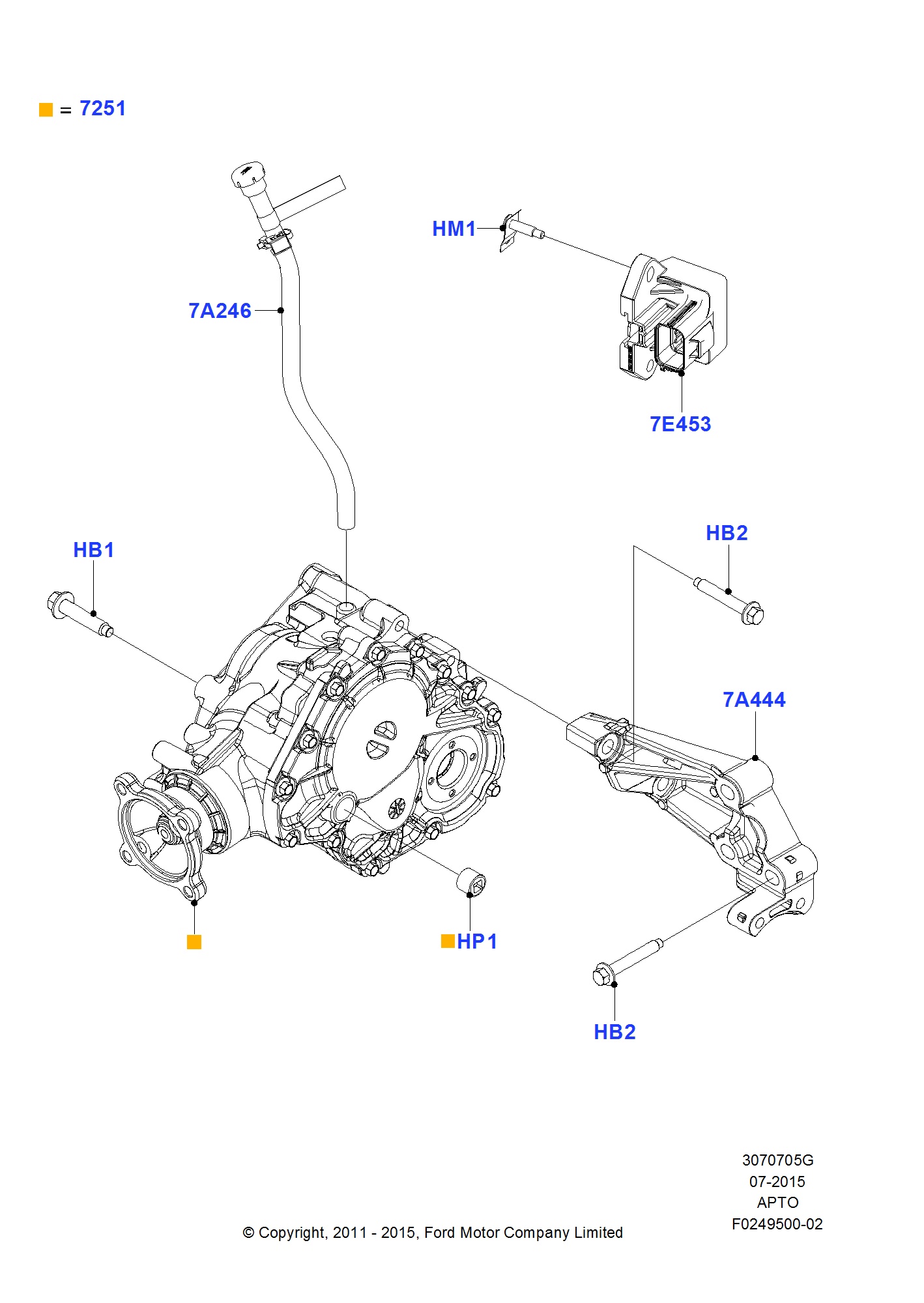 Transfer Drive Case FORD Explorer 2011 (TUB)