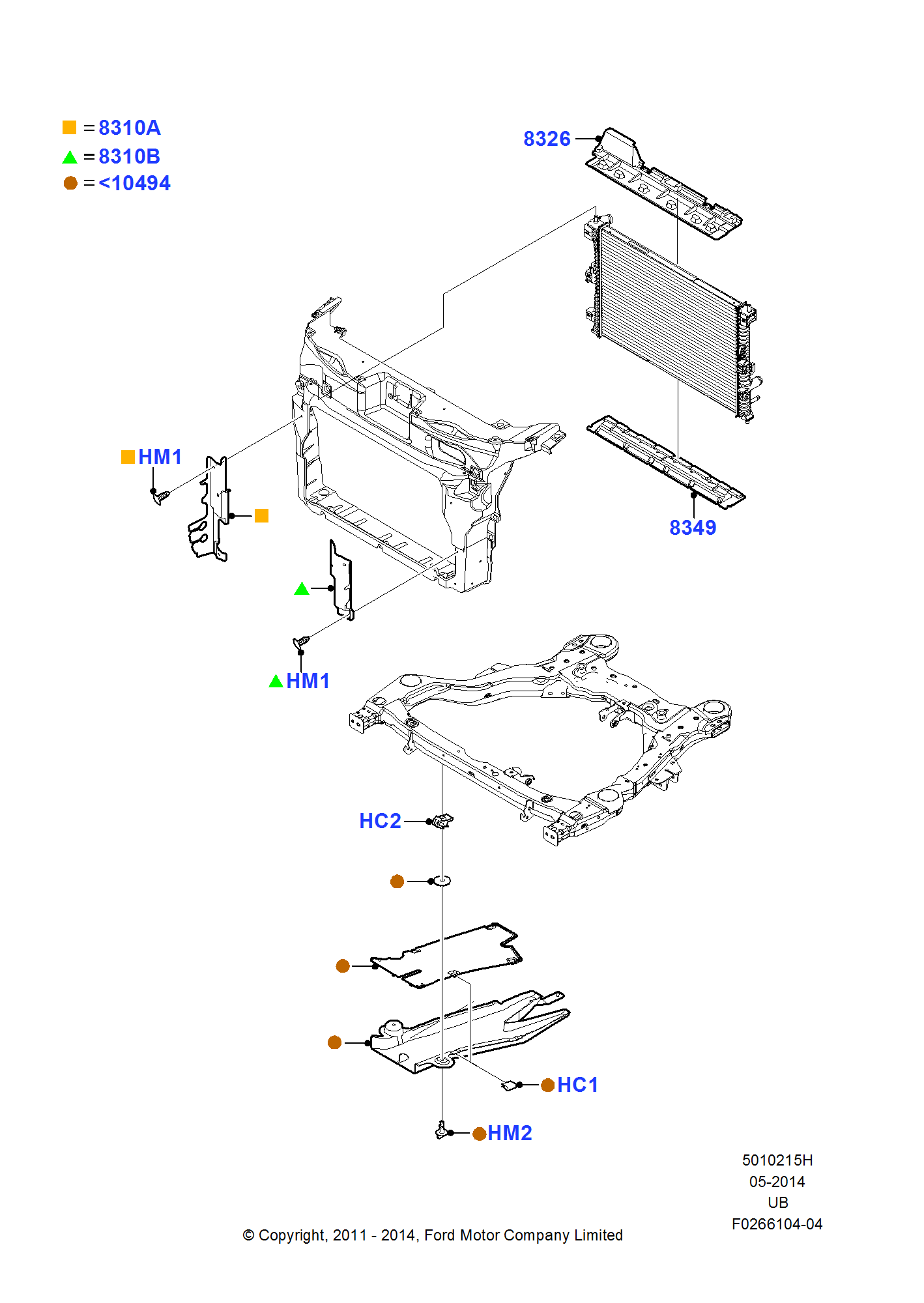 Air Deflectors FORD Explorer 2011 (TUB)