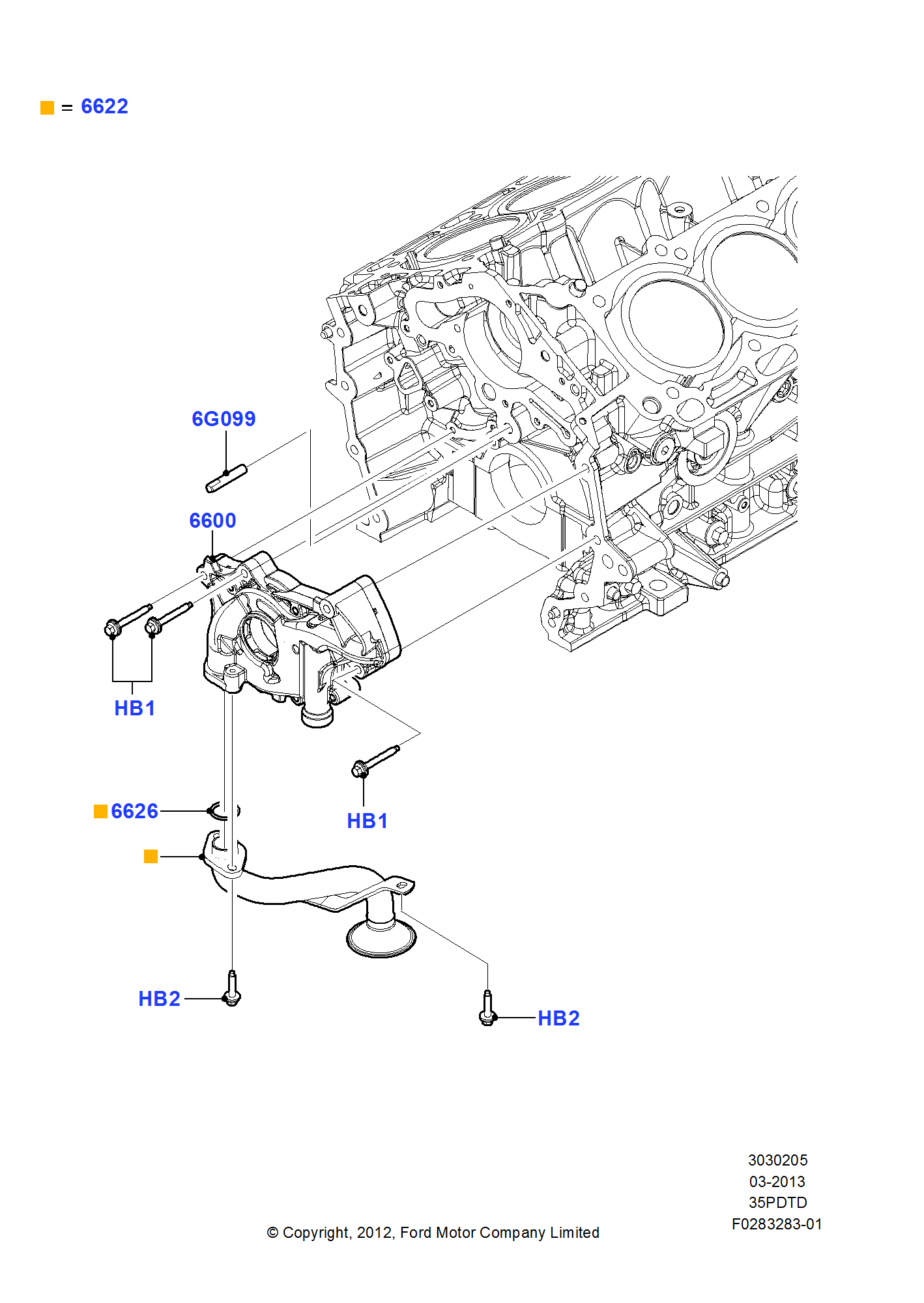 Oil Pump FORD Explorer 2013 (TWJ)