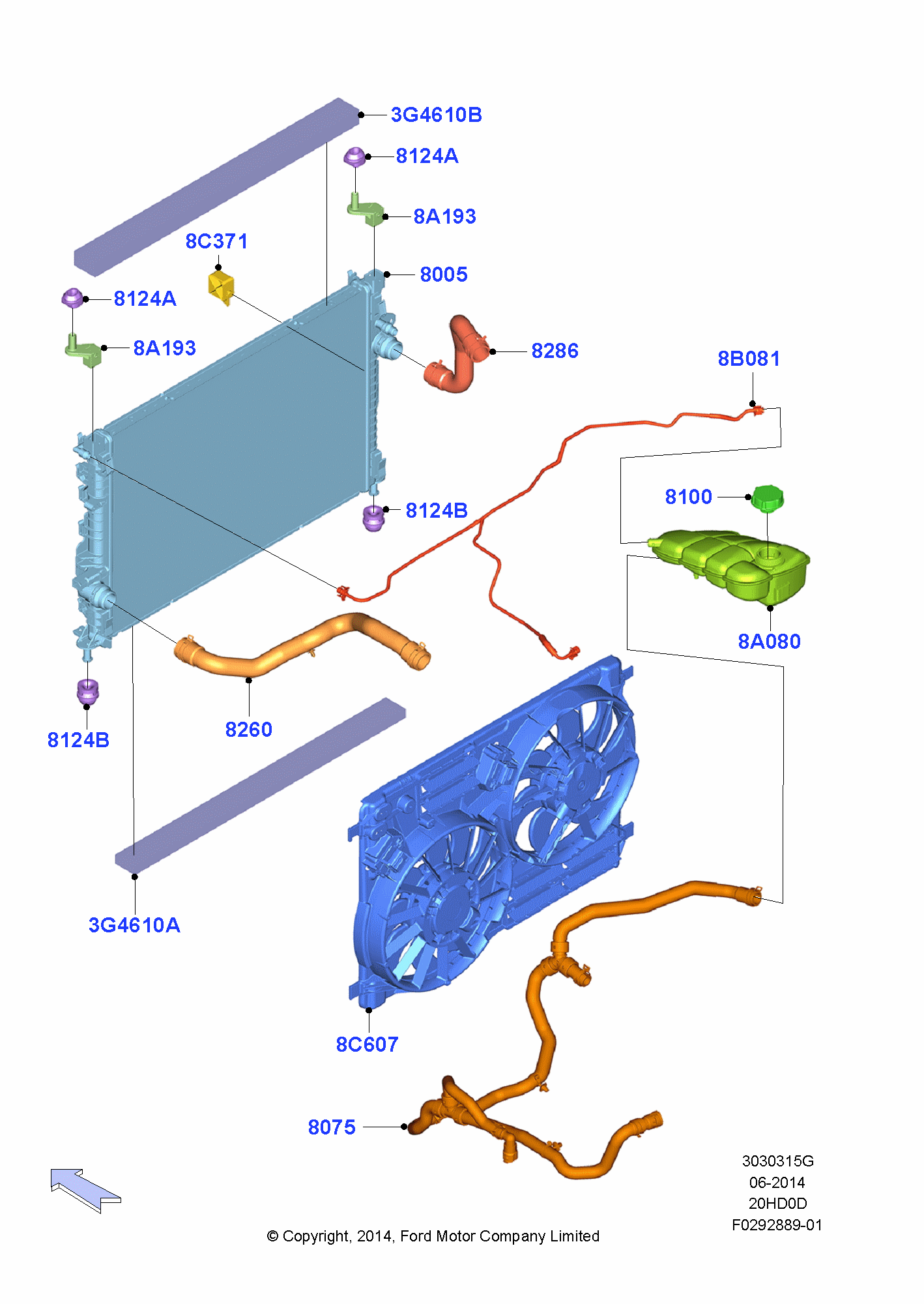 Схема системы охлаждения форд фокус. Система охлаждения Ford Kuga 2.5. Система охлаждения Форд Куга 2 1.6. Форд Куга 2 система охлаждения двигателя. Система охлаждения Ford Kuga 1.6 ECOBOOST запчасти.