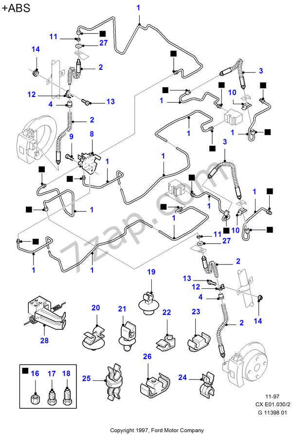 Brake Pipes FORD Fiesta 19891996 (CX)