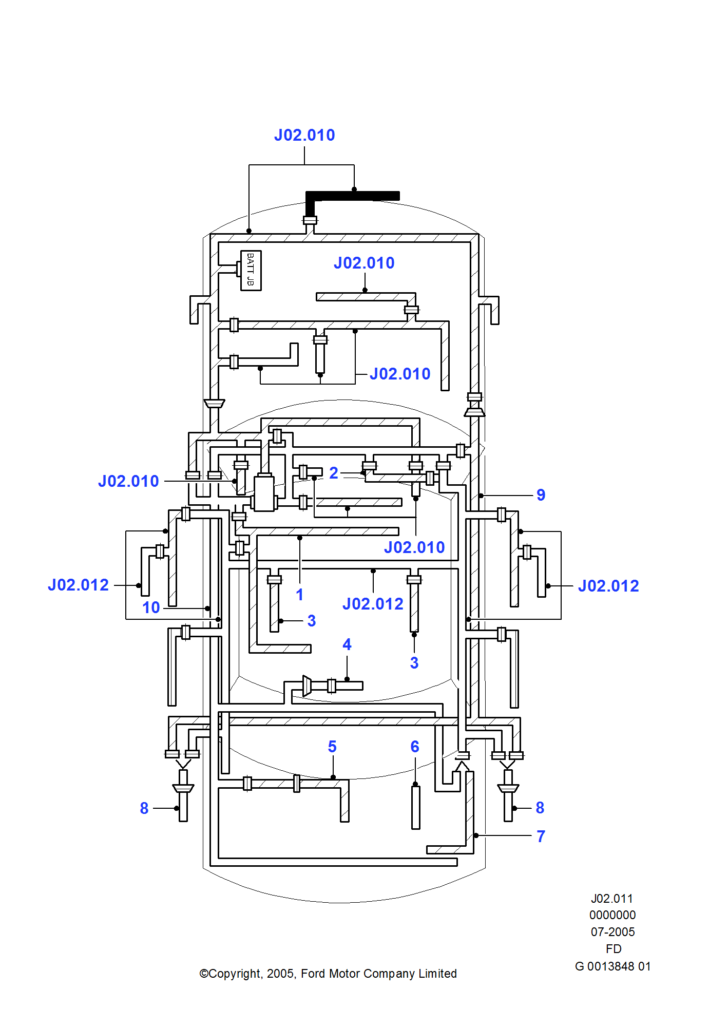 Electrical Wirings pentru Ford Mondeo Mondeo 1992-1996               (FD)