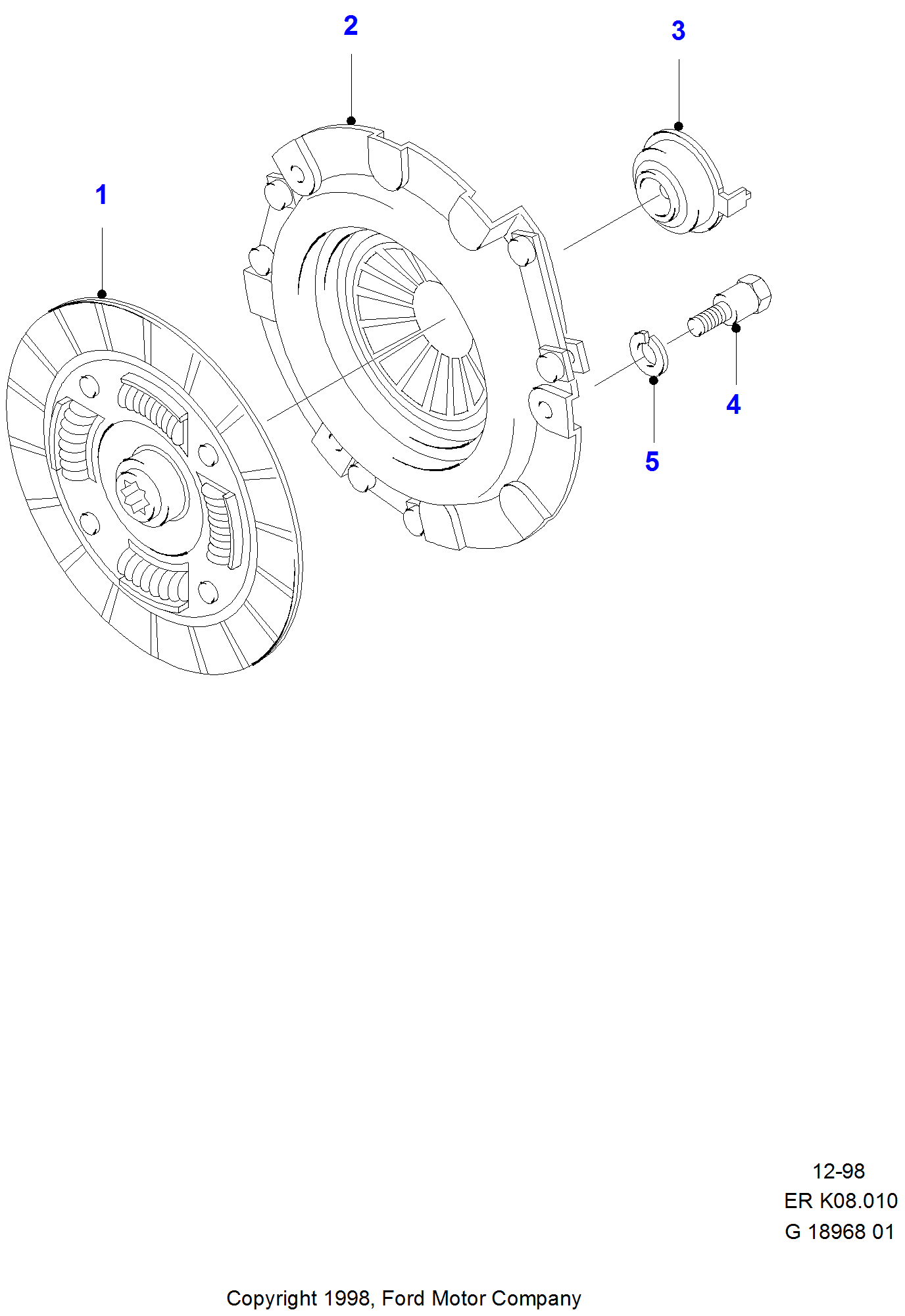 Buy Ford Ranger 1st Genearation Clutch parts online 1998 - 2011 ...