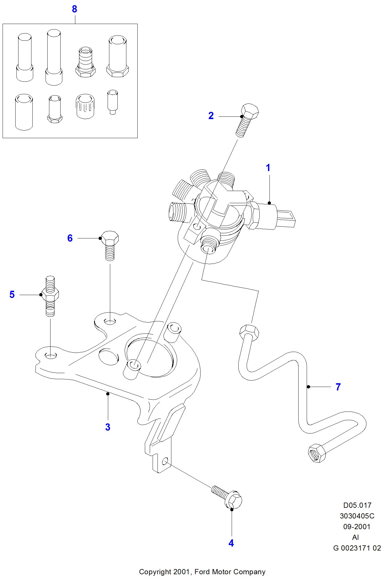 Buy Ford Transit 2nd Generation 2nd Facelift Manifold assy. fuel supply ...