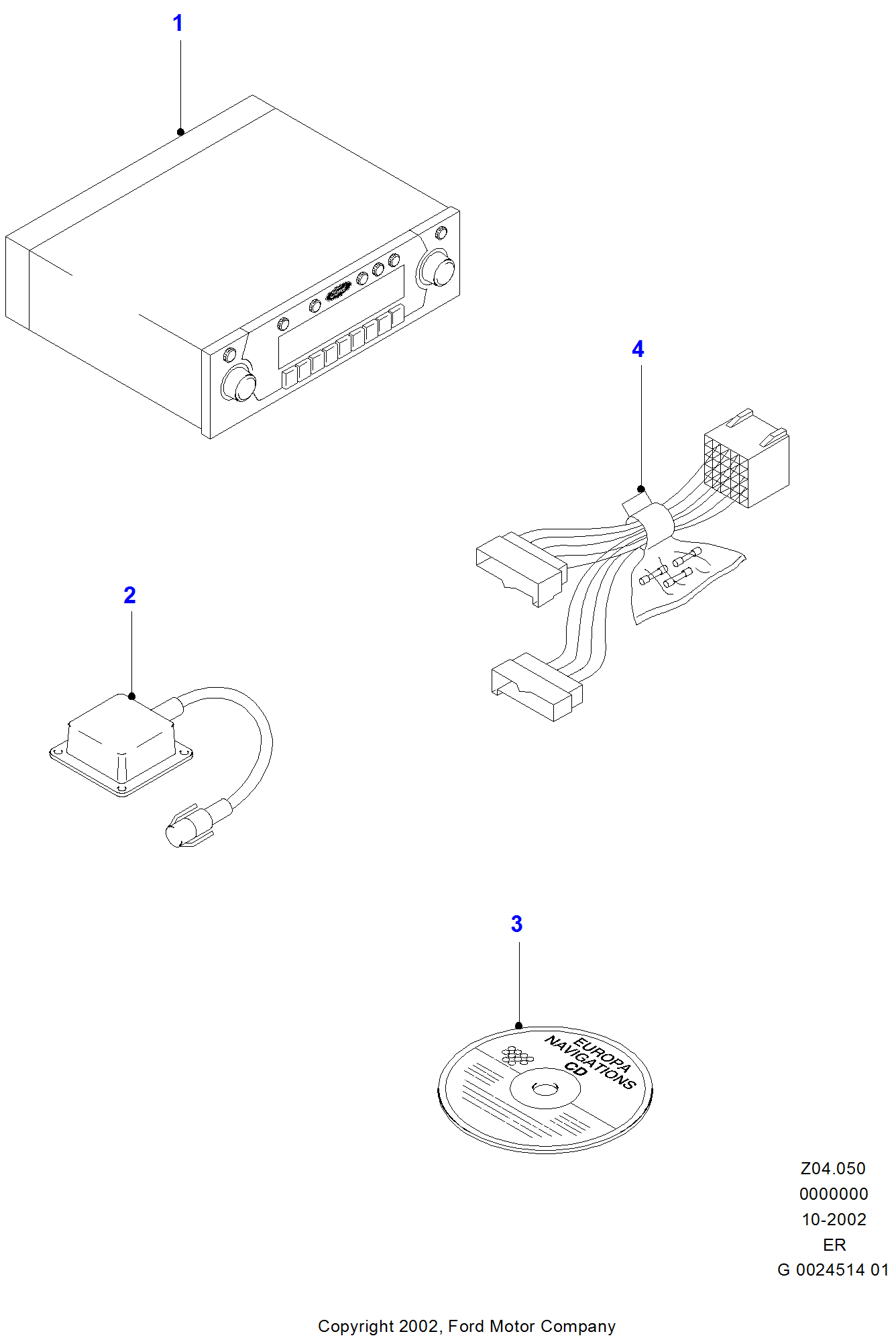 Ford Ranger 1st Genearation Navigation system parts 1998 - 2011 | EPC USA