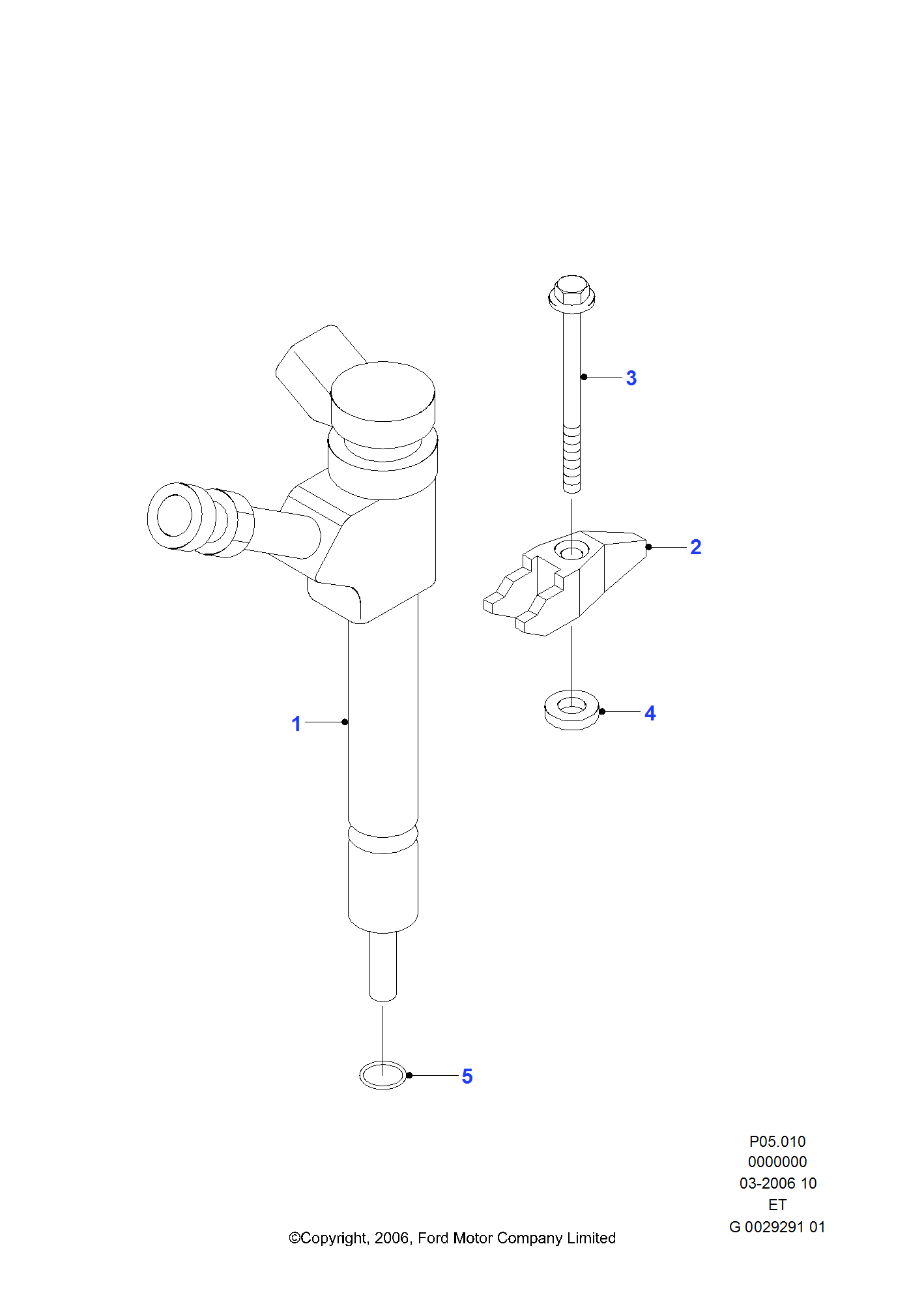 Fuel Injector FORD Ranger 20062011 (ET)