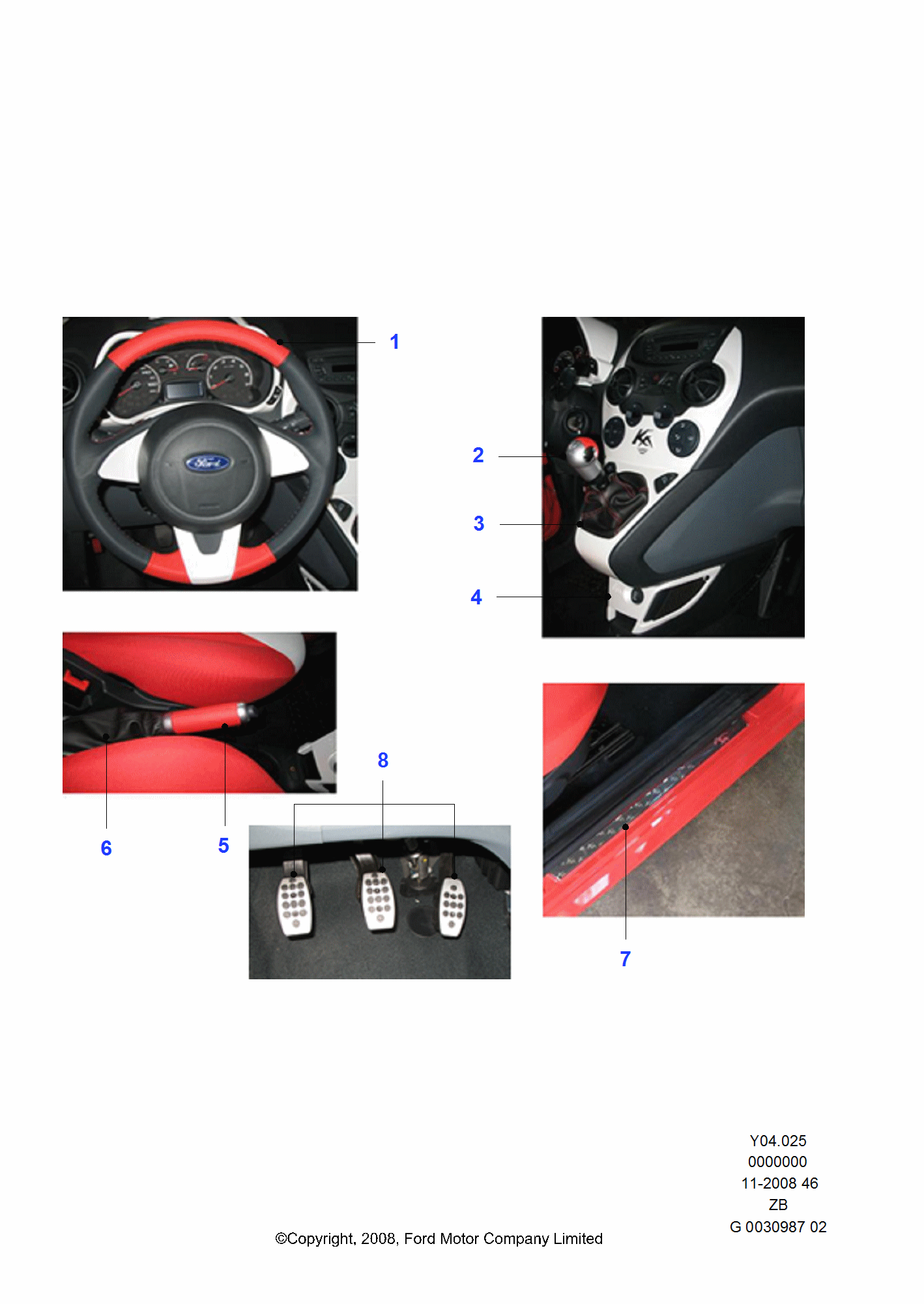 Innenraumverzierungen FORD Accessories (ZD)