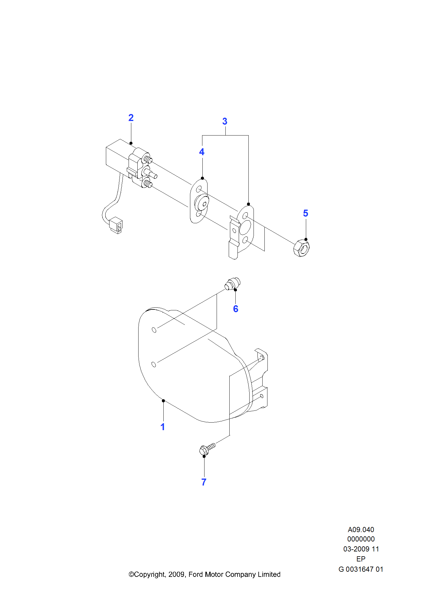 Fuel Tank Filler Door And Controls FORD Everest 2009 (EP)