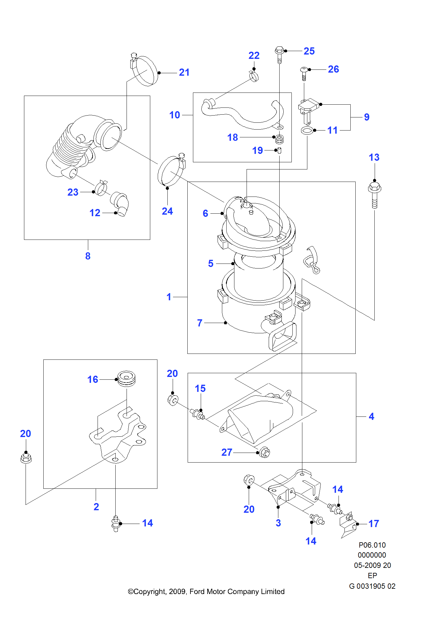 Air Cleaner FORD Everest 2009 (EP)