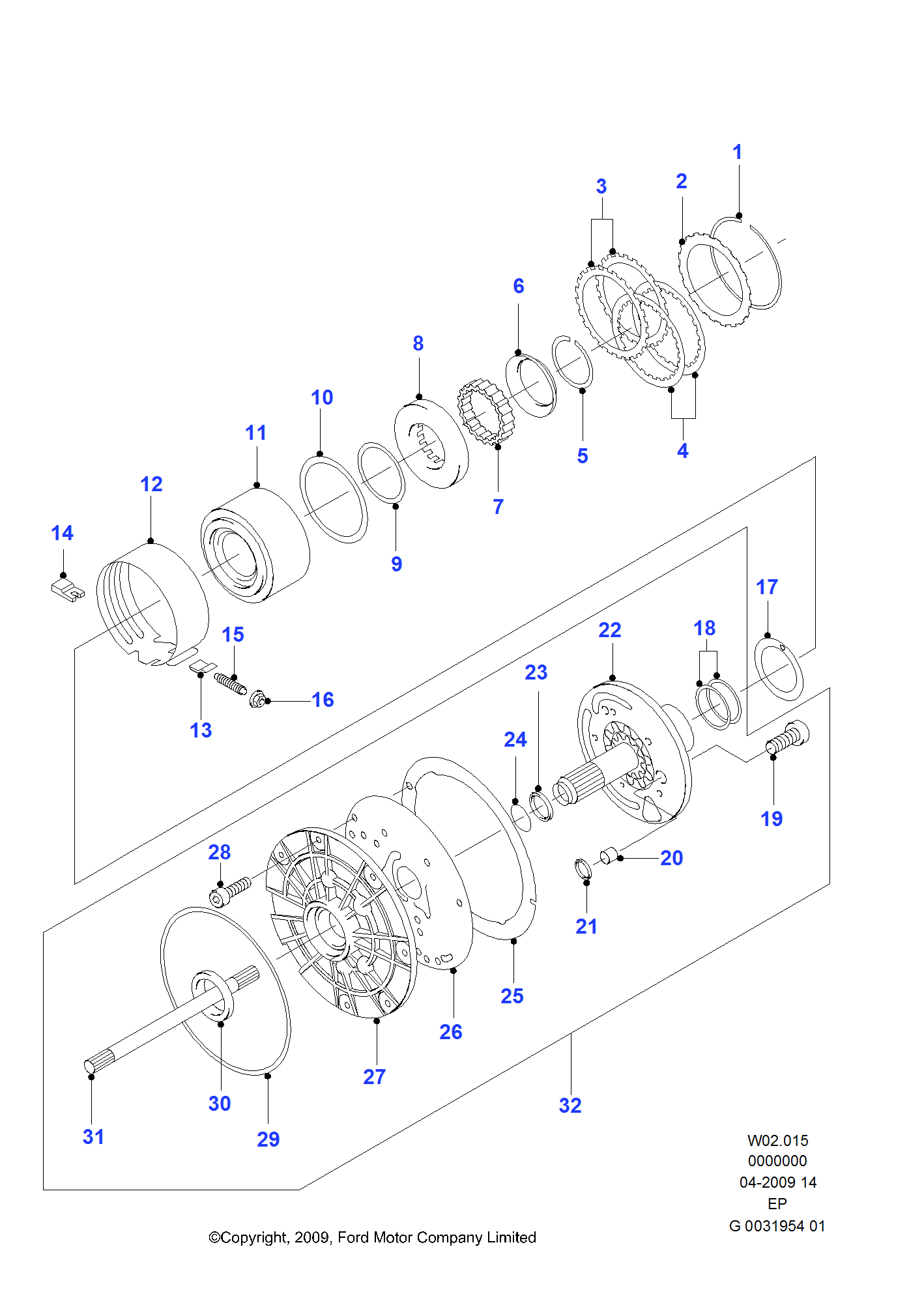 Automatic Transmission Components FORD Everest 2009 (EP)
