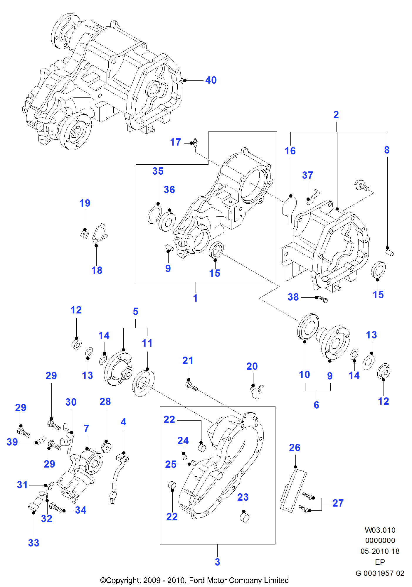 Auto Trans Transfer Case FORD Everest 2009 (EP)