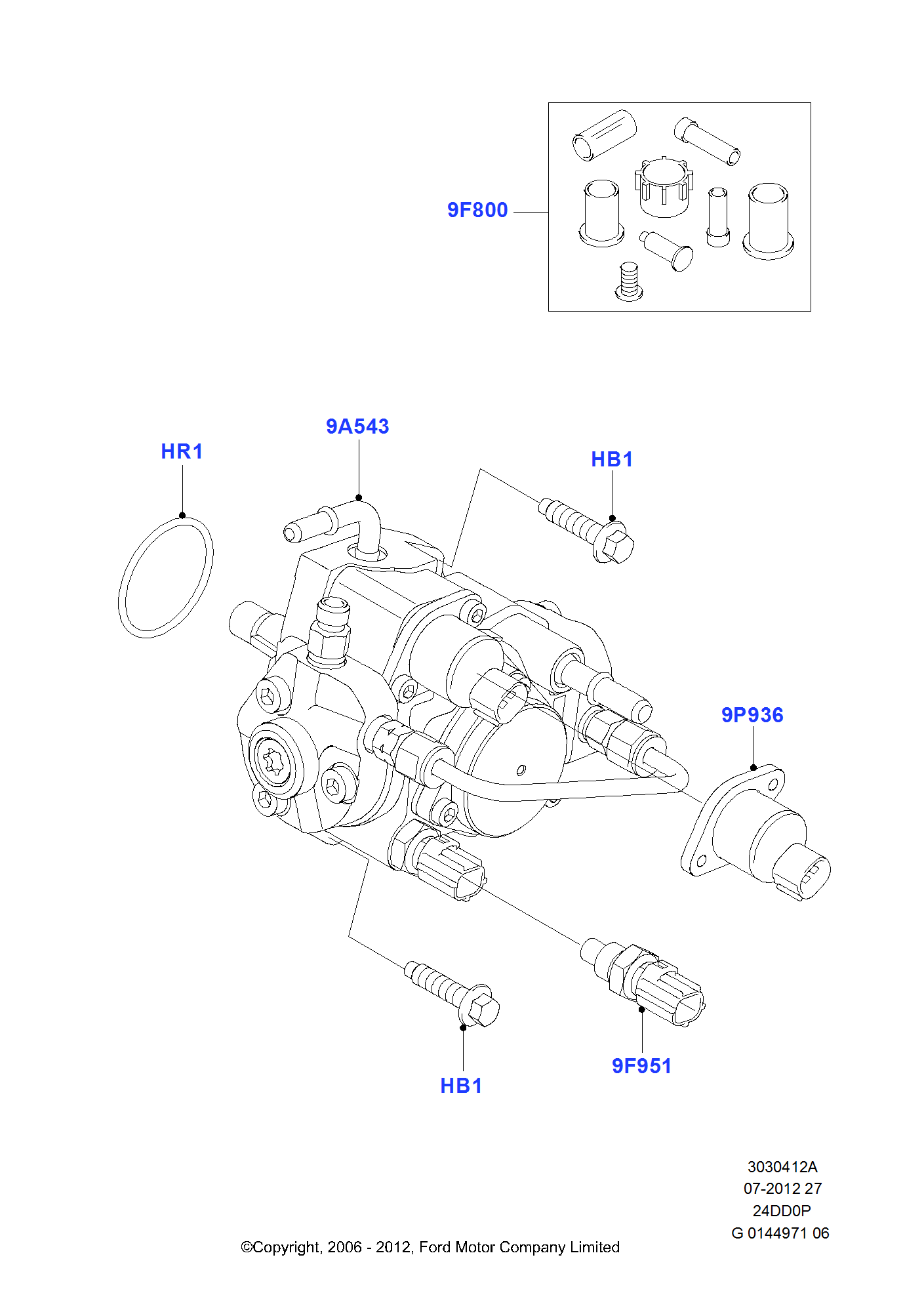 Fuel Injection Pump Diesel FORD Transit 2006 (TT9)