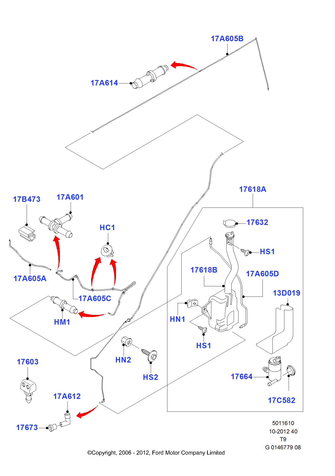 Windscreen Washer FORD Transit 2006 (TT9)