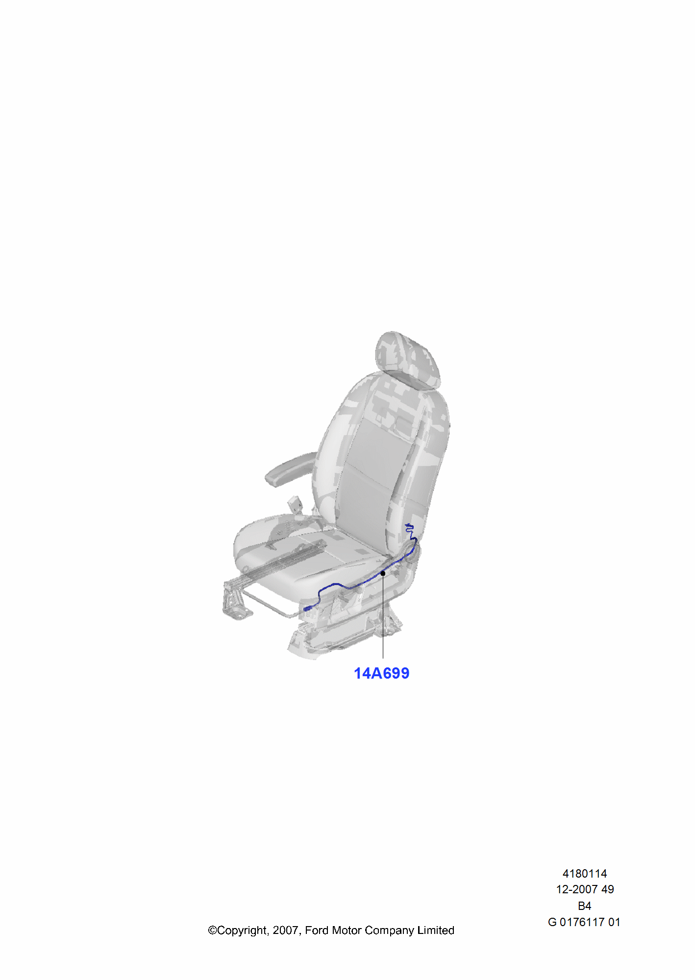 Wiring - Seats för Ford Focus Focus 2008-2011           (CB4)