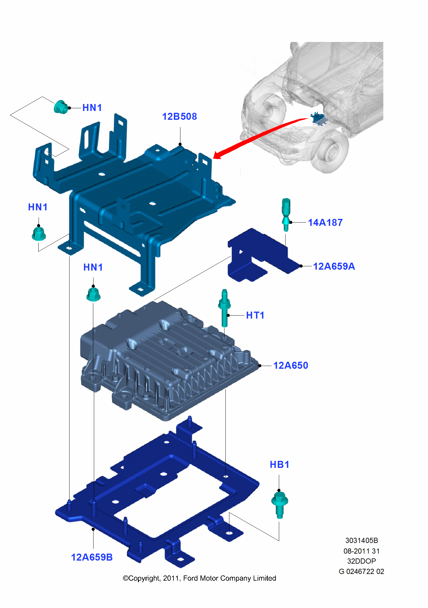 Engine Modules And Sensors FORD Ranger 2011- (TKE)