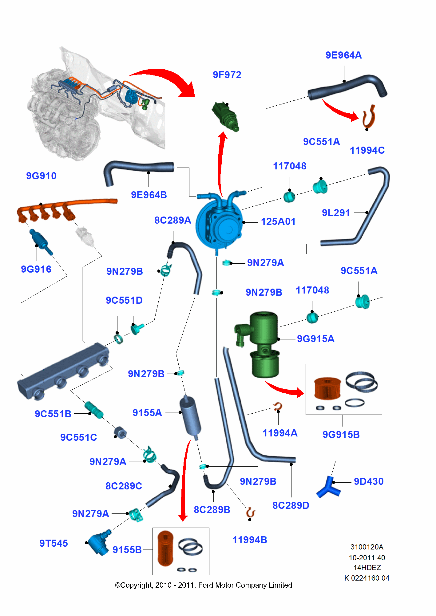 Alternative Fuel System för Ford Fiesta Fiesta 2008-2012        (CB1)