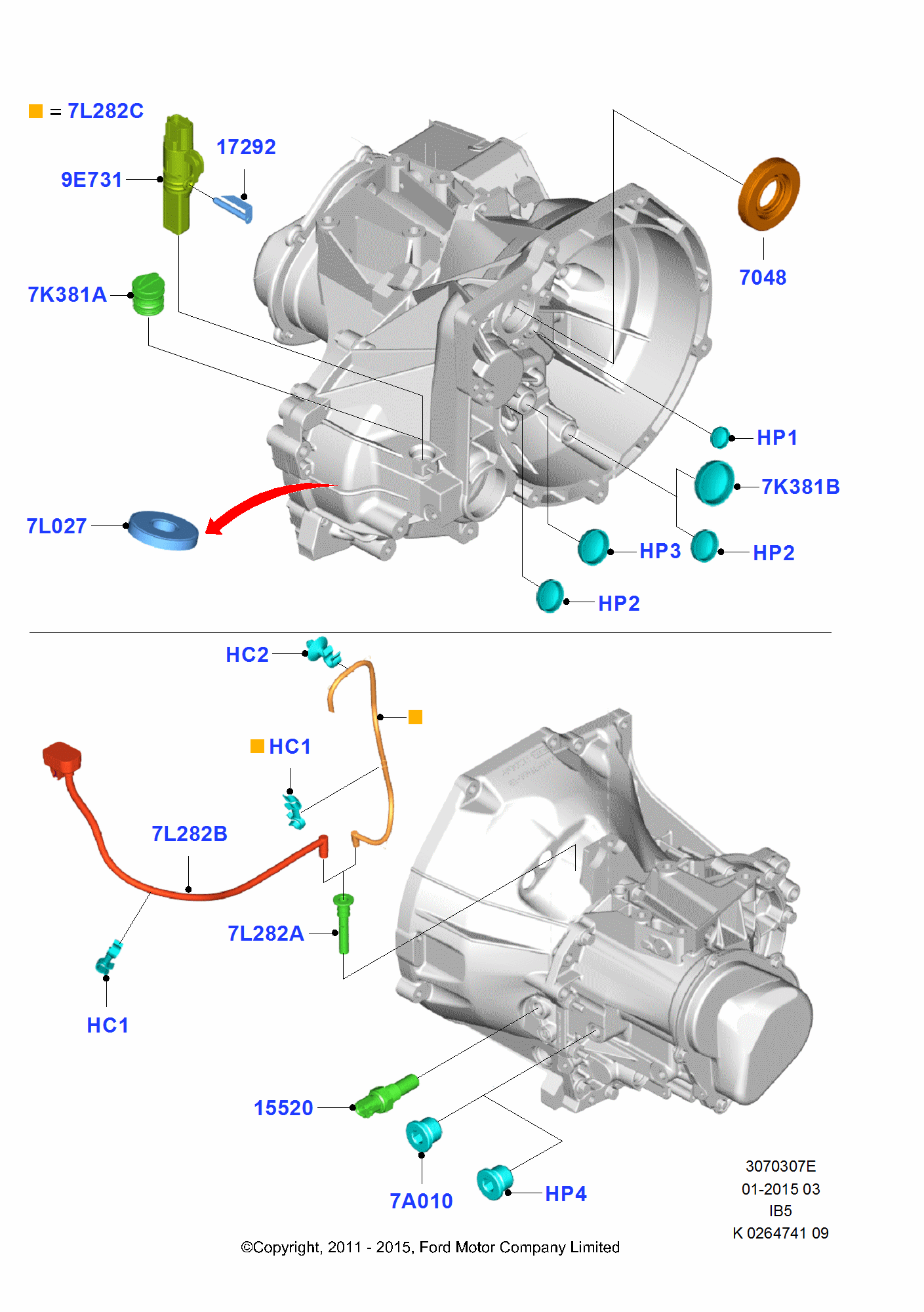 Manual Transmission External Cmpnts pro Ford Fiesta Fiesta 2008-2012        (CB1)