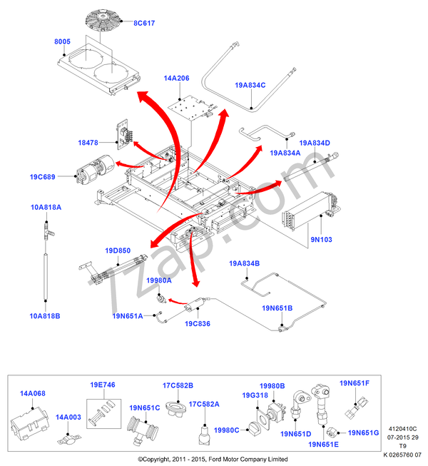 Auxiliary Heater & Air Conditioning FORD Transit 2006 (TT9)