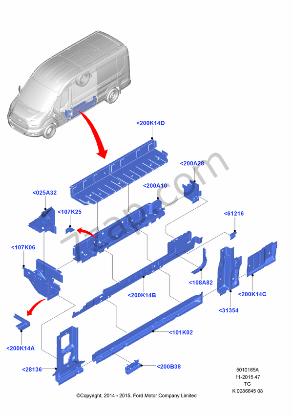 Side Steps FORD Transit 2014 (TTG)