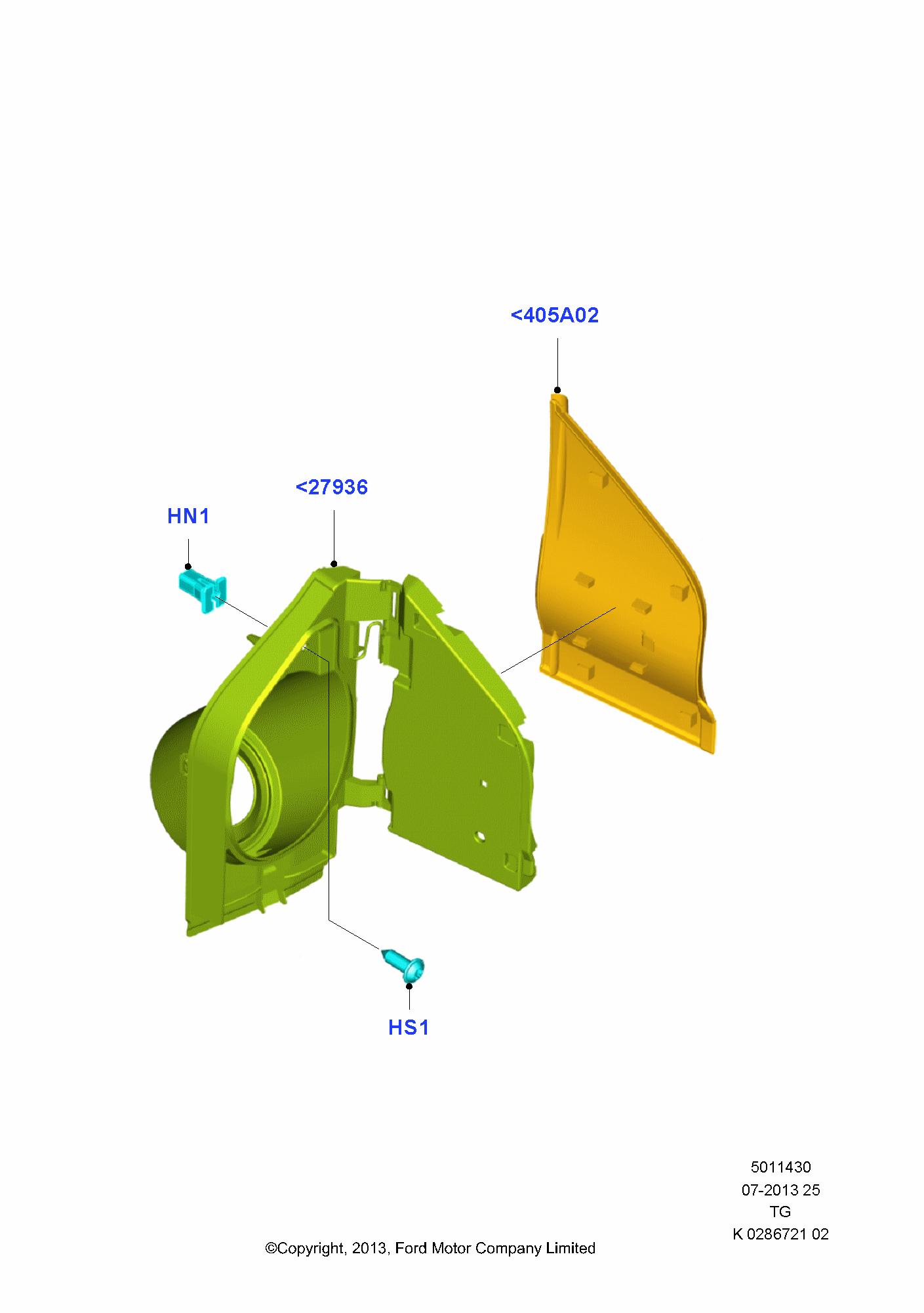Fuel Tank Filler Door And Controls FORD Transit 2014 (TTG)