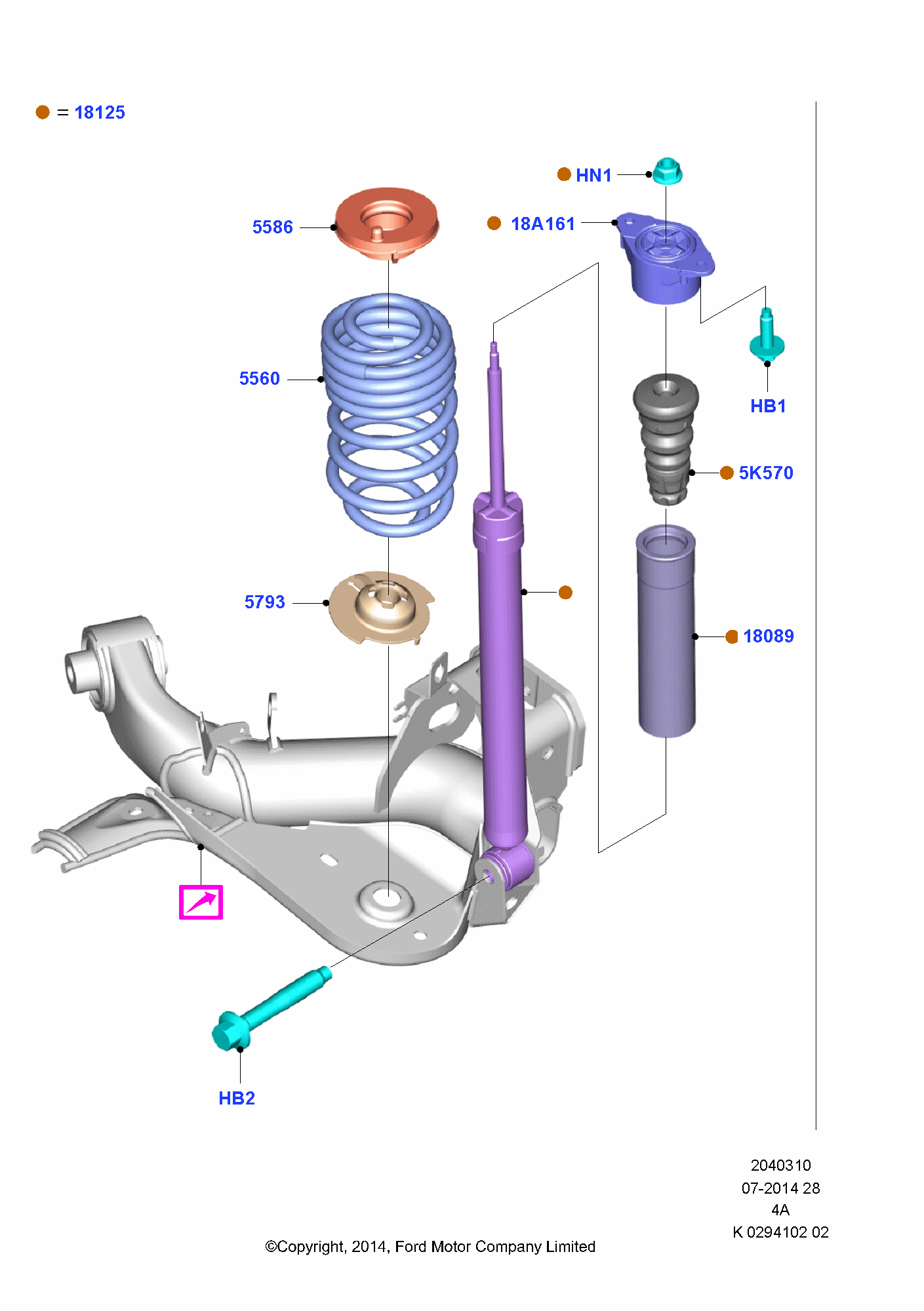 Rear Springs And Shock Absorbers FORD Transit/Tourneo Courier 2014 (C4A)