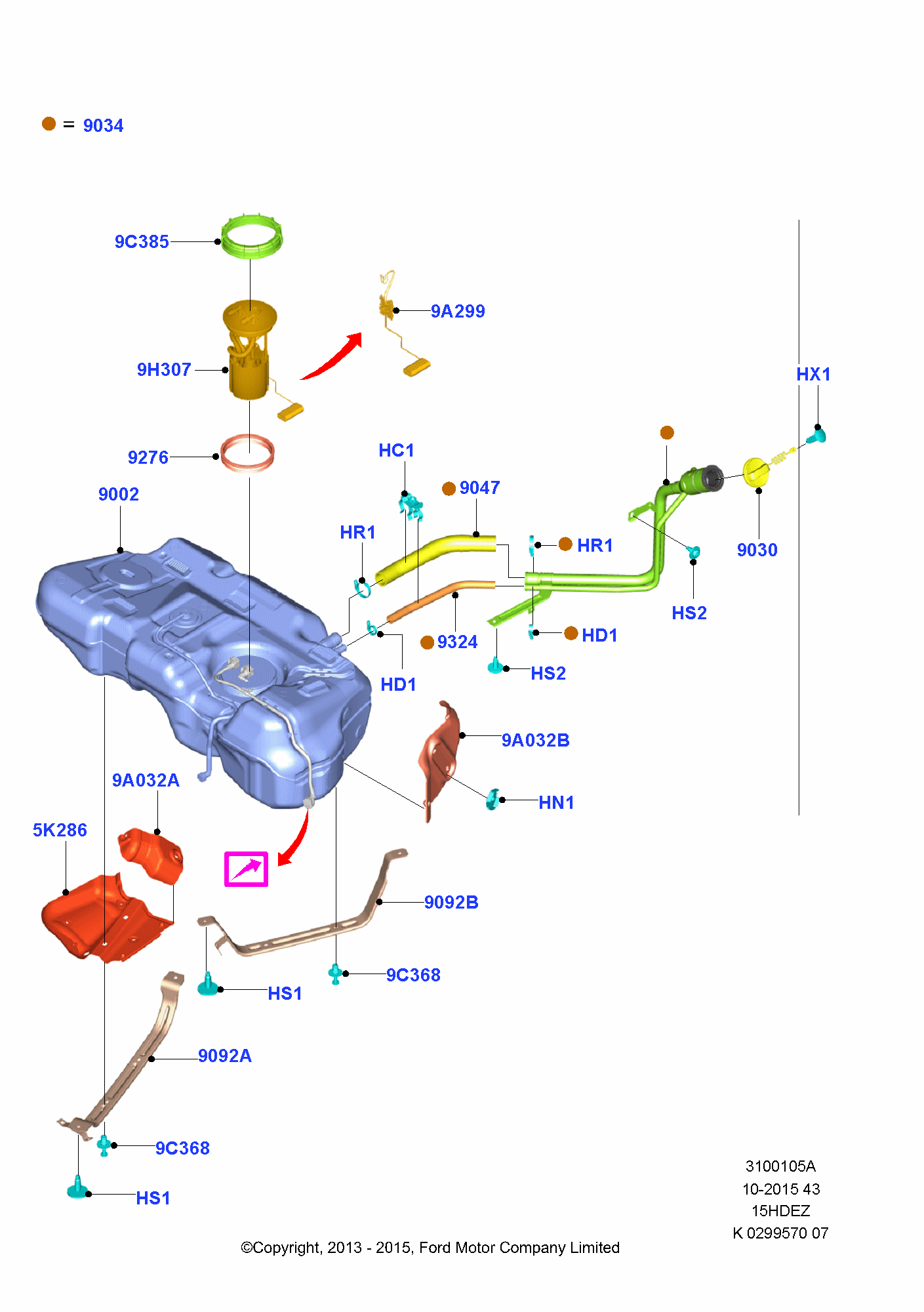 Fuel Tank & Related Parts FORD EcoSport 2013 (CBW)