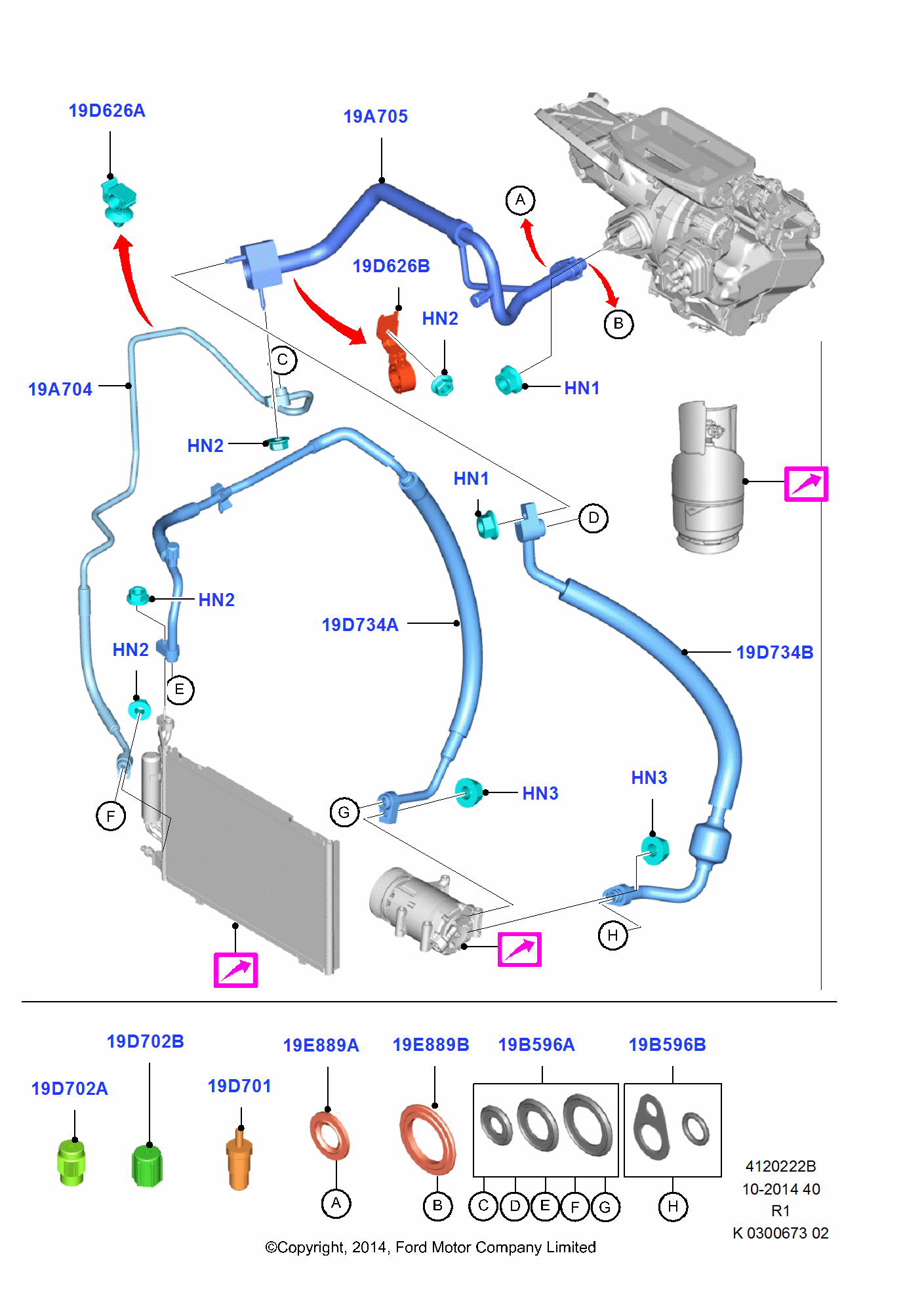 Air Conditioning System FORD EcoSport 2014 (CR1)