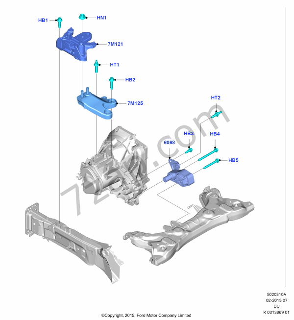 Transmission Mounting FORD Figo 2015 / Ka 2016 (CDU)