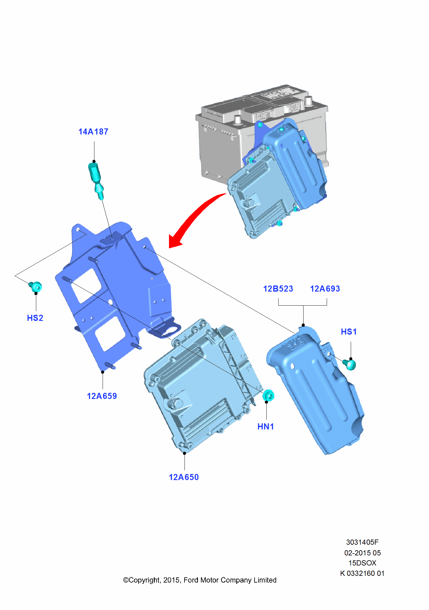 Engine Modules And Sensors 为了 Ford Fiesta Fiesta 2012-                  (CCN)