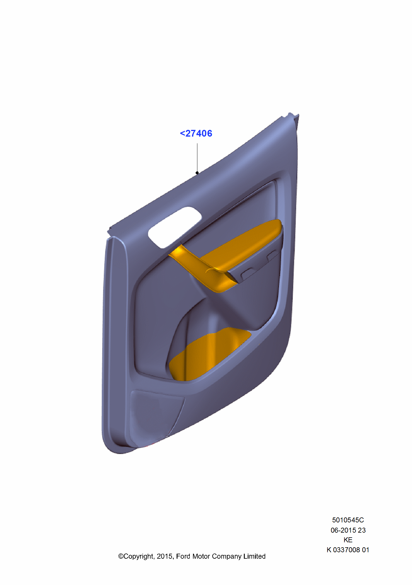 Rear Door Trim Panels FORD Ranger 2011 (TKE)