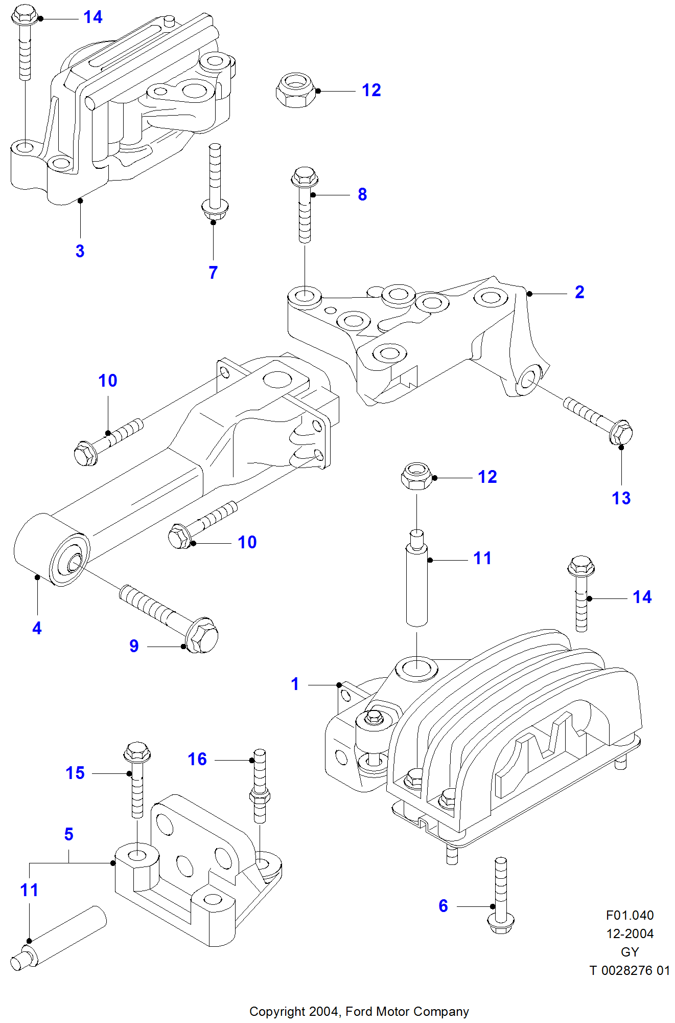 Engine Mounting FORD Transit (Turkey) 20012006 (GY)