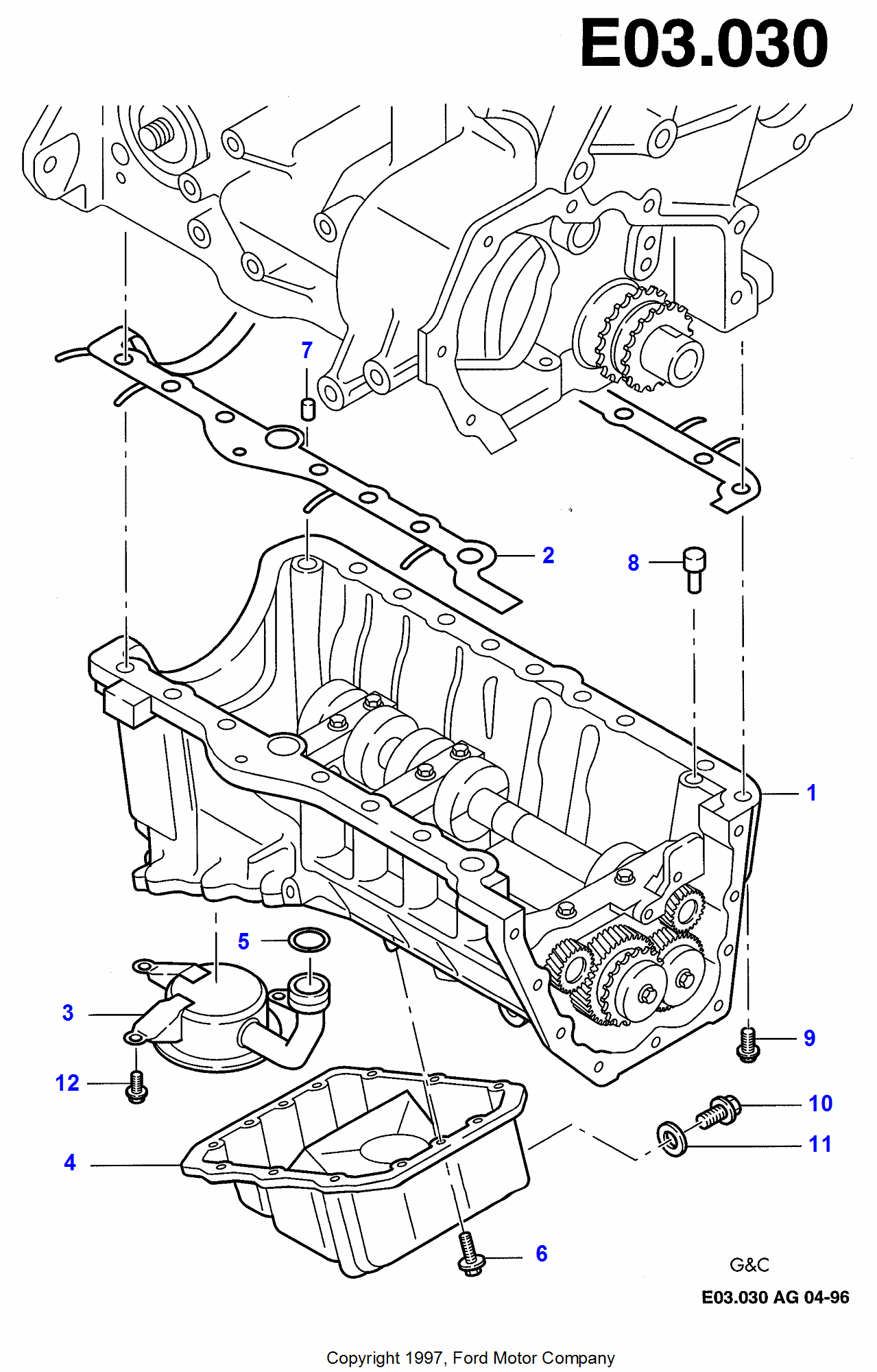 Balance Shaft Housing FORD Scorpio 19941998 (FE)