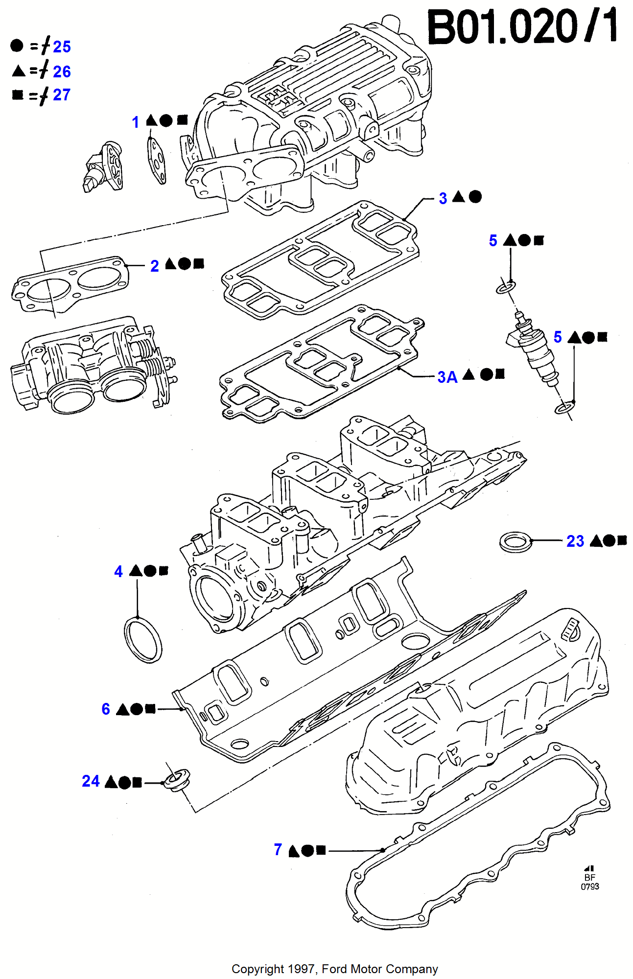 Engine Gaskets FORD Transit 19942000 (EY)