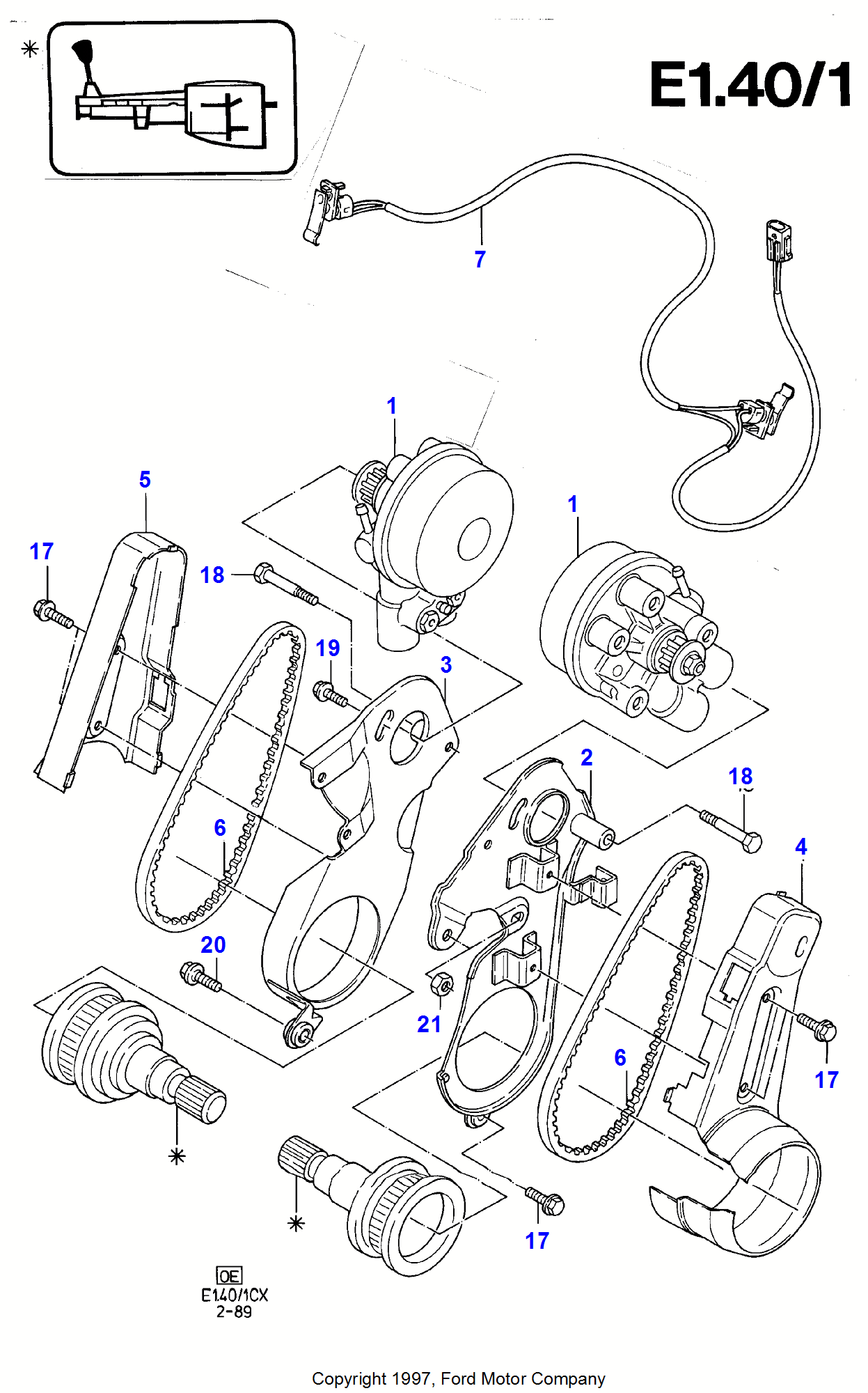 Anti-Lock Braking System のために Ford Fiesta Fiesta 1989-1996               (CX)