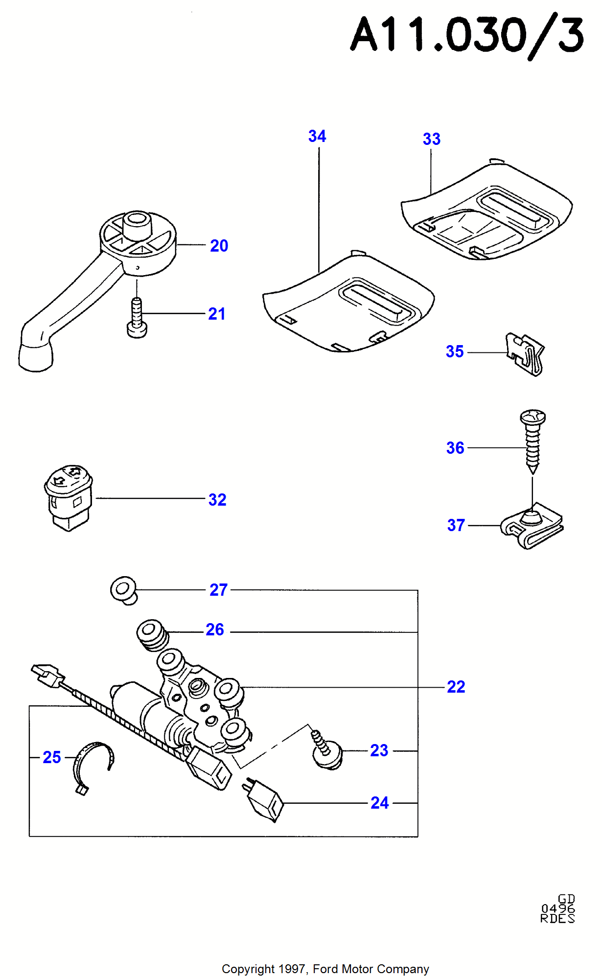Schiebedach FORD Mondeo 1996-2000 (GD)