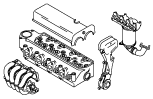 Cabeça motor/válvul/colectores/EGR