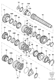 Einzelteile Getriebe - Frontantrieb