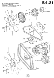 Fan/Pulleys/Drive Belts With P/Strg