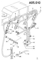 Fuel Injectors And Pipes