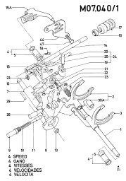Schaltung Getriebe - Frontantrieb