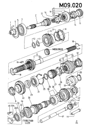 komponenter til manuel gearkasse