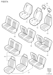 Обивка передних и задних сидений