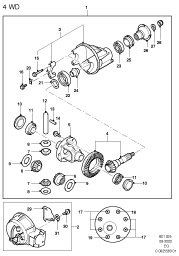 Components - Front Axle Diff & Carr