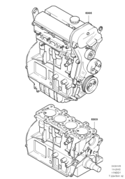 Austauschmotor und Grundmotor